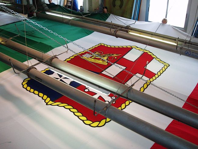 Contrappeso Per Bandiera Da 400 Grammi Con 5 Fascette Elastiche - Fermabandiera Per Pali Fino A 100 Mm